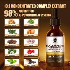 Lukaree garlic berberine drops close-up emphasizing on-the-go digestive relief