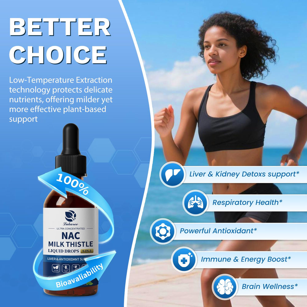 Lukaree NAC liquid drops dispensing for faster uptake under the tongue