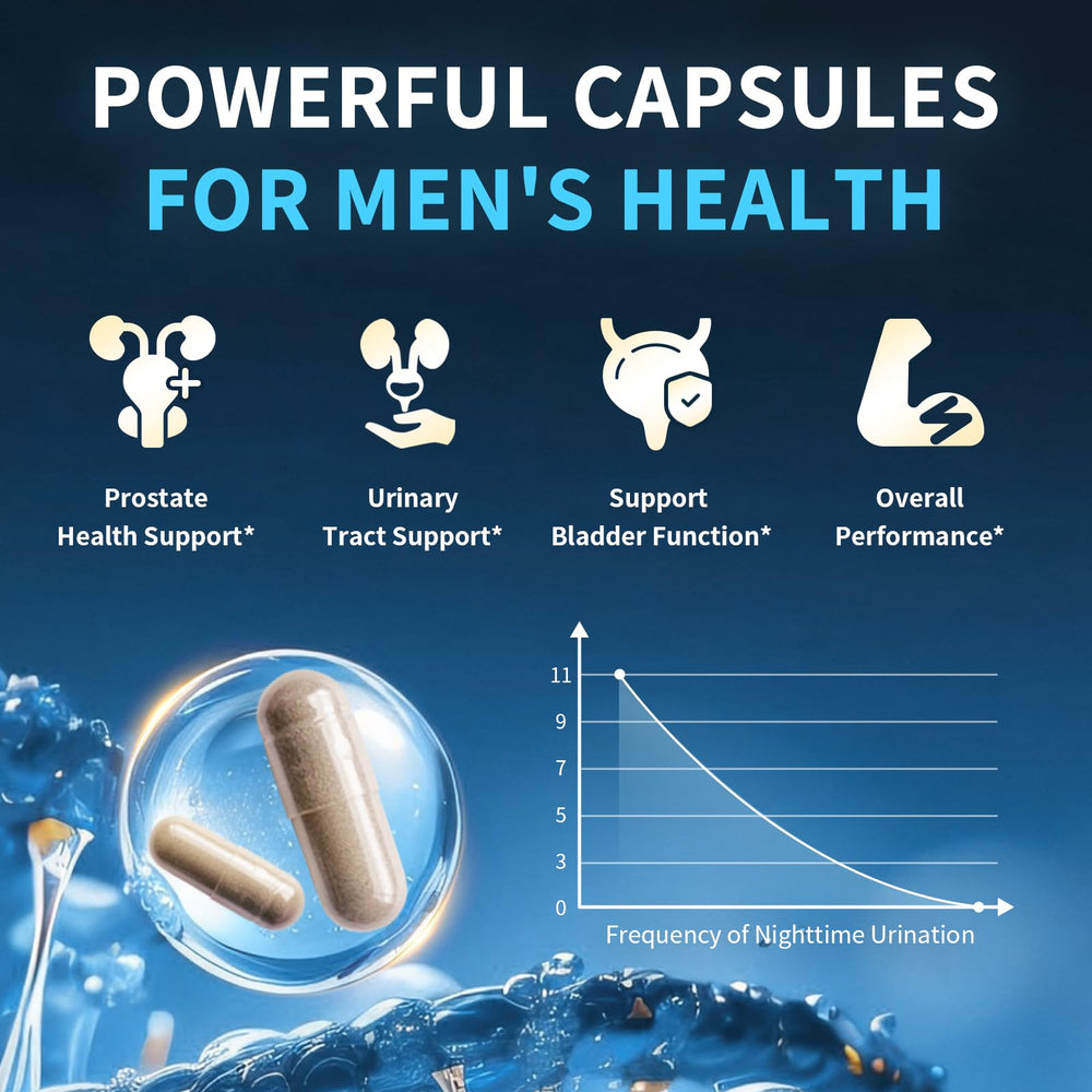 Lukaree Prostate Health capsules close-up for easy daily intake
