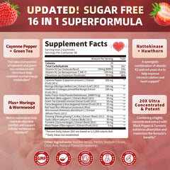 Lukaree sugar-free Cayenne gummies showcase 60-count bottle design.
