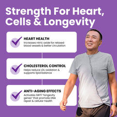 Luma Nutrition resveratrol capsules close-up highlighting easy daily intake.