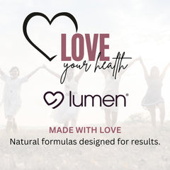 Lumen Naturals Collagen Gummies serving size label noting 60 servings for the bottle