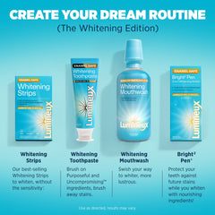 Lumineux sensitivity-free whitening experience emphasizing gentle enamel care