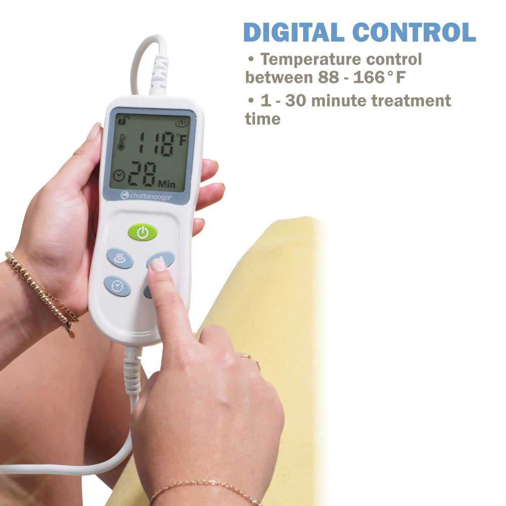 Lumintrail Chattanooga TheraTherm digital control panel highlighting programmable temperature and time.