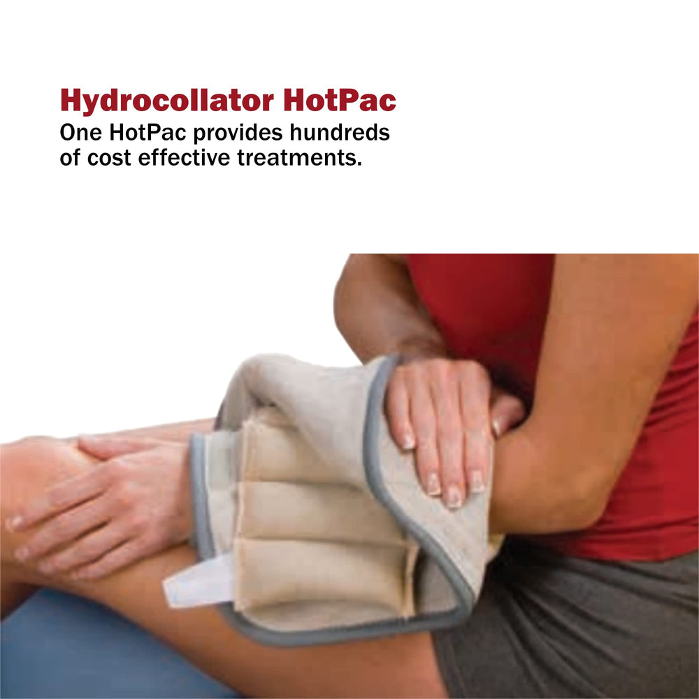 Lumintrail neck-contour heat pack with terry cover sling for comfort.