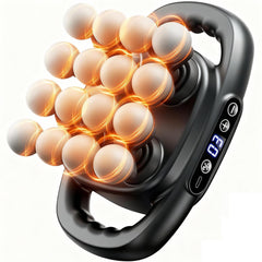 Lumiterra 16-head massage gun back focus for targeted muscle relief.
