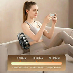 Lumiterra cordless design enables portable massage anywhere.