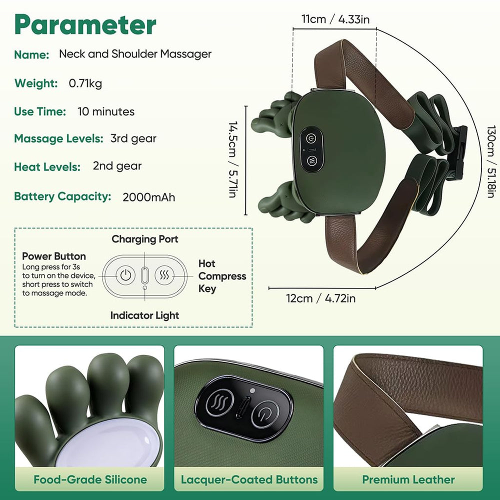 Lumiterra deep-tissue nodes provide finger-like kneading for targeted relief