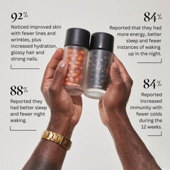 Lumity night capsules close-up emphasizing magnesium and amino acids for sleep support.