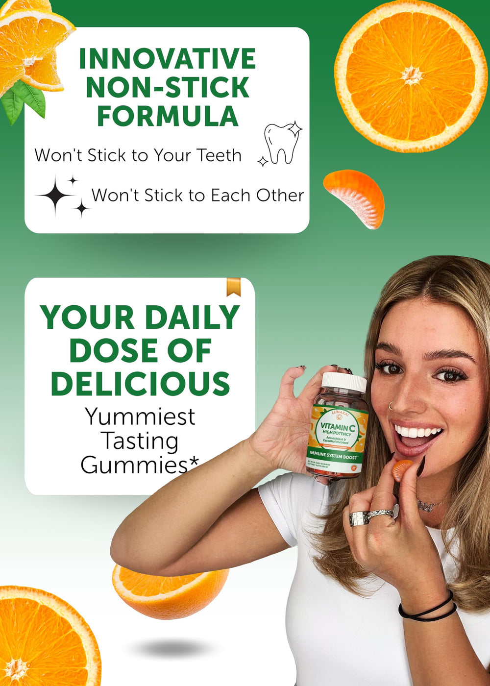 Lunakai adult gummies ready for daily use in a convenient bottle