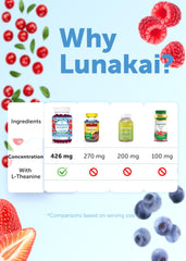 Lunakai gummies with L-theanine visual hints calming blend for adults