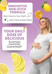 Lunakai prenatal gummies iron and folic acid ingredients panel