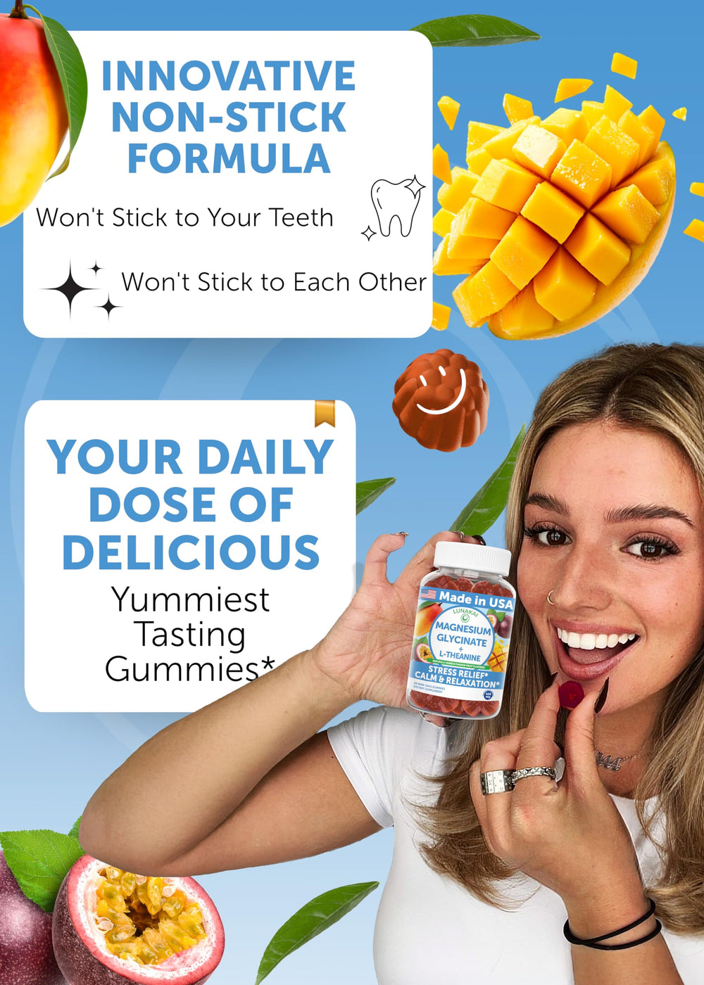 Lunakai gummies designed for kids to support daily calm moments