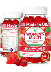 Lunakai gummies bottle on kitchen counter for daily energy support.