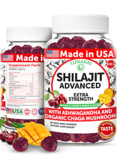 Lunakai shilajit gummies bottle showcases convenient daily energy support