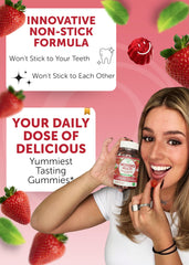Lunakai women's multivitamin gummies jar showing 16 essential vitamins.