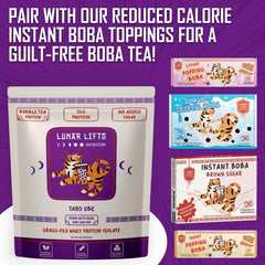 Lunar Lifts on-the-go protein mix in a convenient package