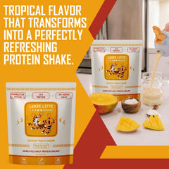 Lunar Lifts easy mixability shake signifying smooth texture with minimal stirring.