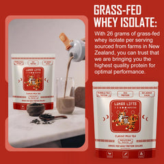 Lunar Lifts Protein powder dissolves smoothly for easy shakes.