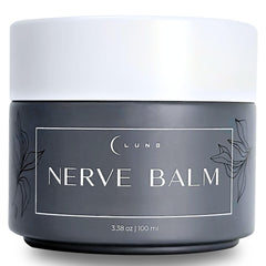 Lune Nerve Balm packaging close-up for easy daily use.