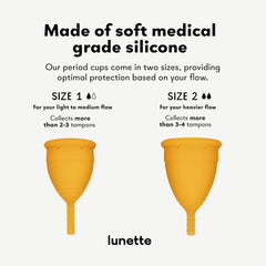 Lunette 12-hour leak protection demonstrated during daily activities.