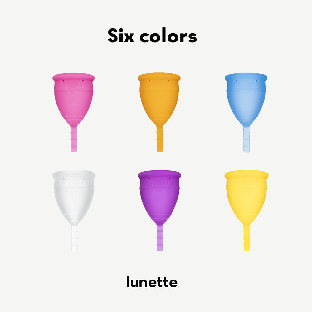 Lunette period cup during running, secure fit for active days.