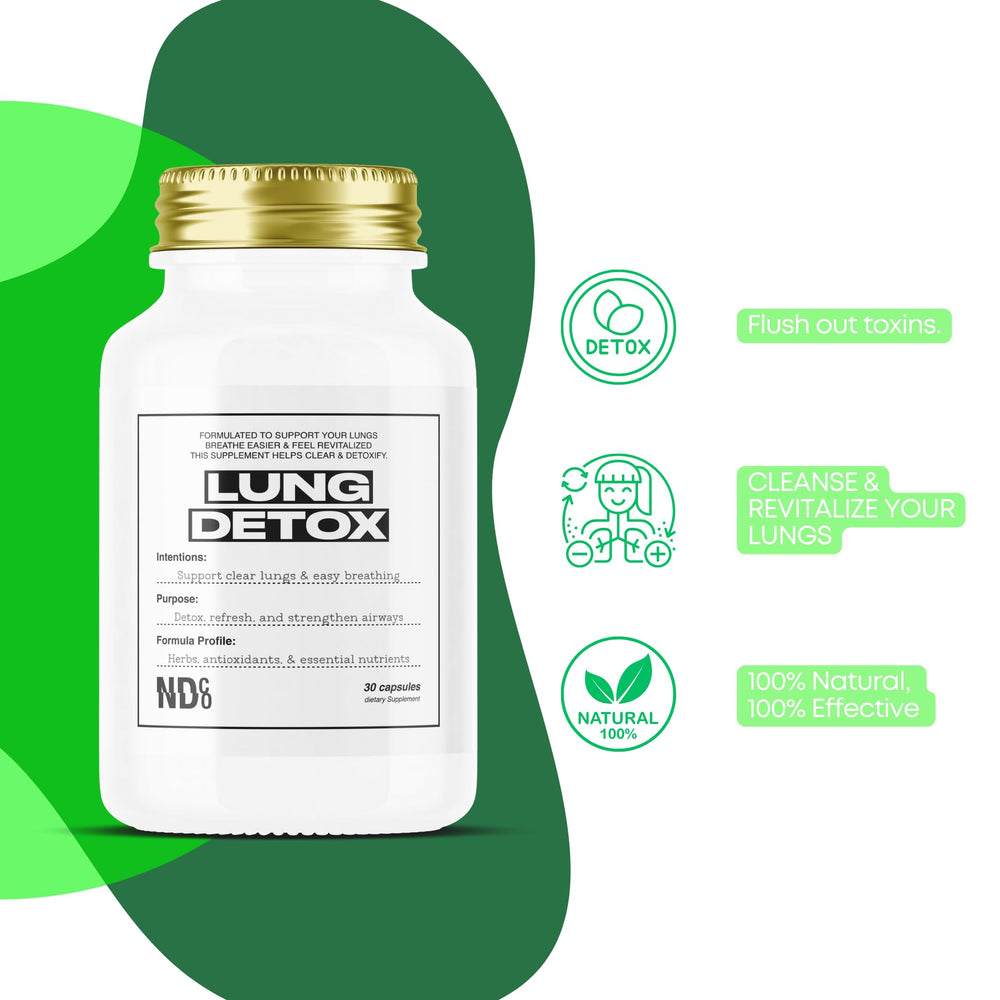 Chlorophyll component in Lung Detox NDCO for detox and tissue refreshment.