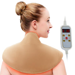 LUNILAX large neck-shoulder heating pad provides targeted warmth for daily comfort.