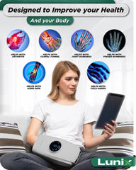 Lunix LX7 portable on-the-go massager for travel relief