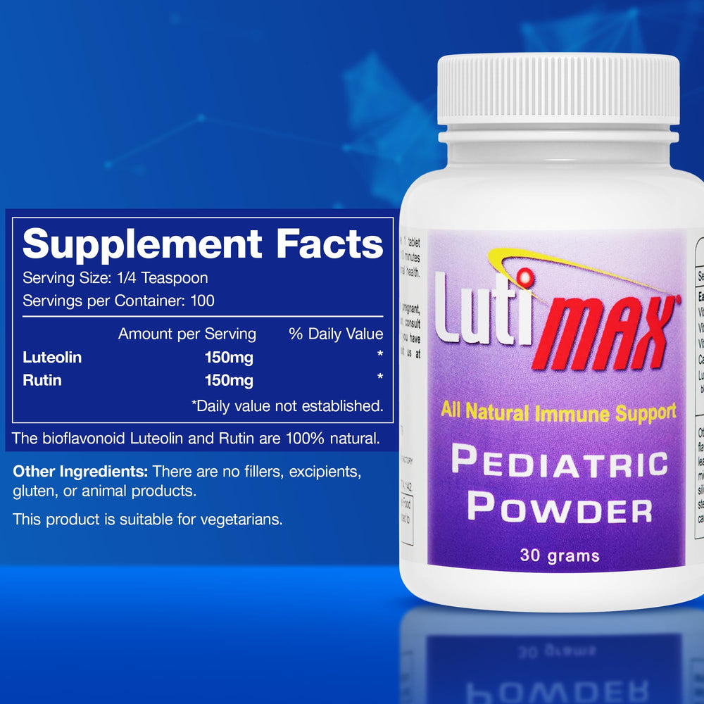LutiMax dosing scoop; precise measurement for caregiver convenience.