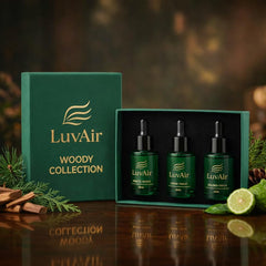 LuvAir Floral 3×30ml bottles deliver soft elegance for relaxing spaces