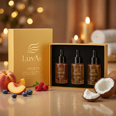 LuvAir floral collection bottle delivers soft elegance for diffuser ambiance.
