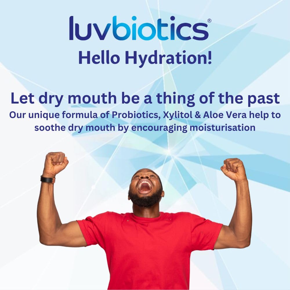 LuvBiotics Mouthwash alcohol-free symbol signals a gentle, daily-use formula.
