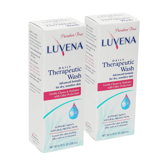 LUVENA Personal Wash bottle pour for gentle daily cleansing and freshness.