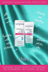 LUVENA Personal Wash two-pack display highlighting value and ongoing cleansing.