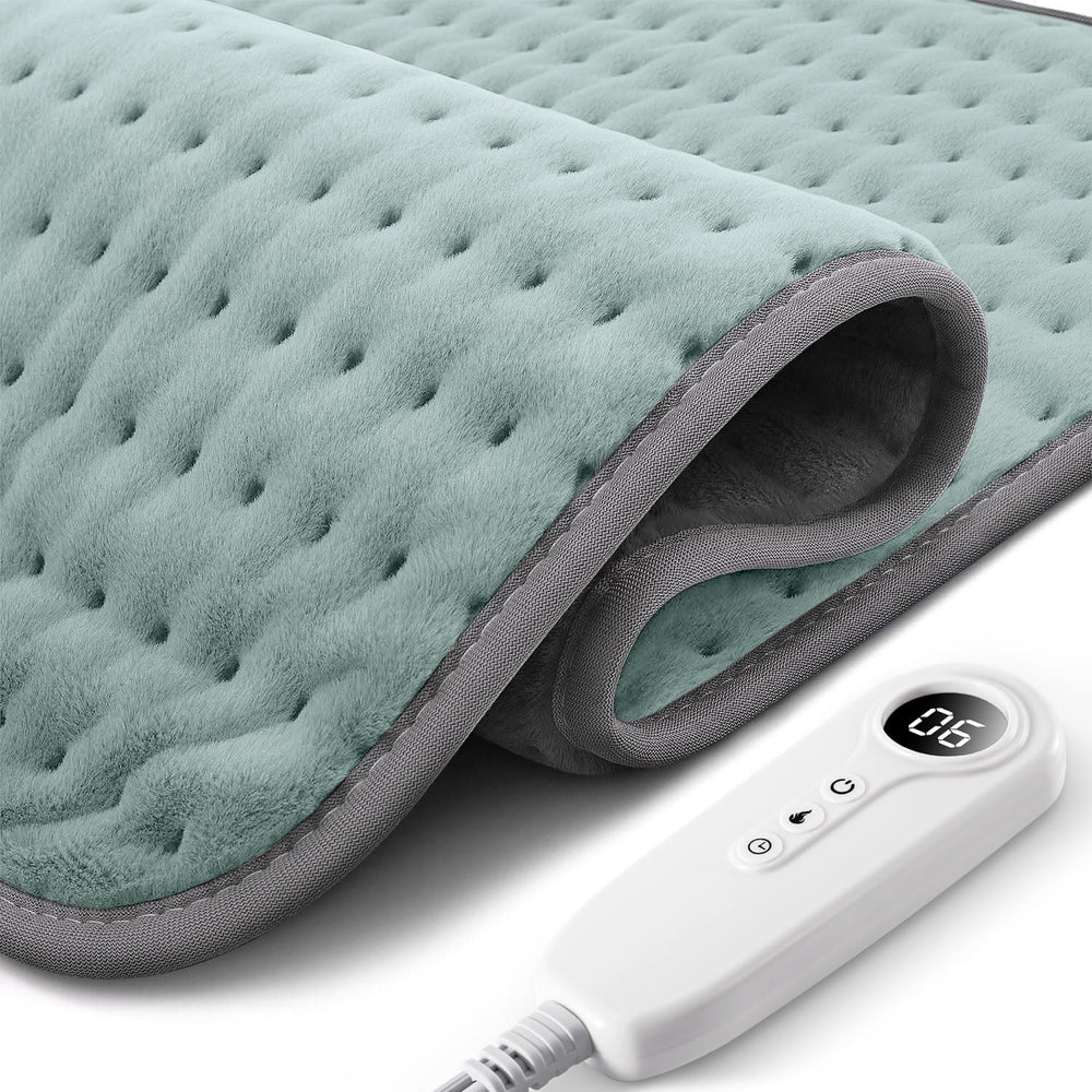 luwanda XXL heating pad showing back coverage and large surface area