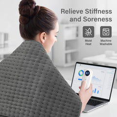 LuWanda XXXL heating pad heats quickly to comfort sooner