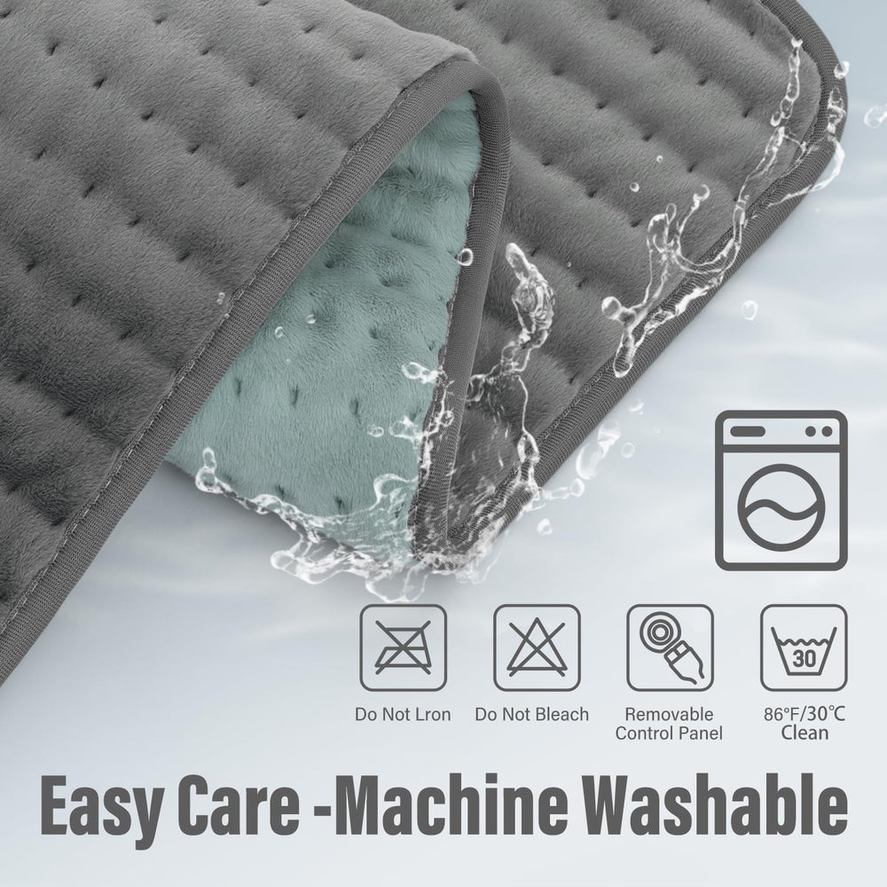 LuWanda XXXL heating pad with six temperature levels for variety