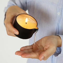 LUXMASA tobacco vanilla candle for soothing tension and warmth