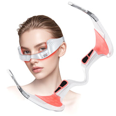 Luxulist under-eye red light therapy glasses deliver 650nm light to reduce puffiness.