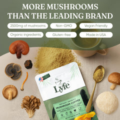 Lyfe Lion’s Mane mushrooms highlight clarity and steady energy.