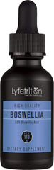 Lyfetrition Boswellia bottle highlights 455 mg servings for convenient daily dosing.