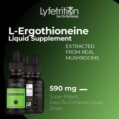 Lyfetrition mushroom-extract closeup highlights natural sourcing.