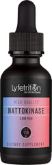 Lyfetrition Nattokinase bottle pour for an easy daily dose.