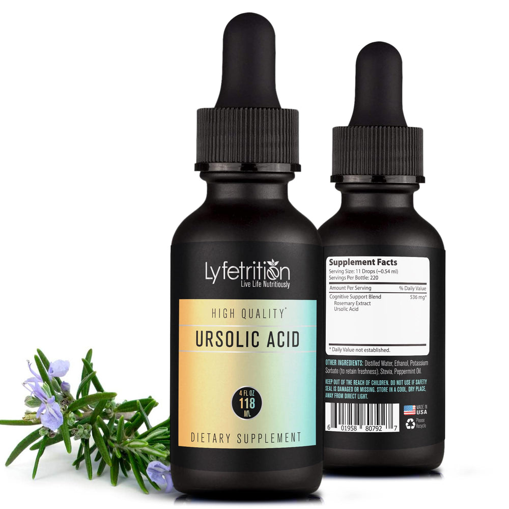 Lyfetrition Ursolic Acid Rosemary bottle for daily wellness