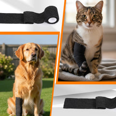 Lyksgir pet-friendly bandage supports pets during activity and recovery.