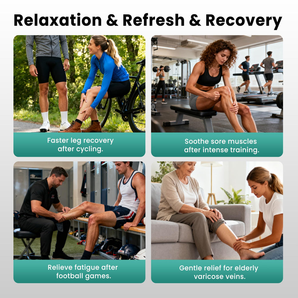 Lymneth leg massager assembled design fits different sizes for comfortable wear.
