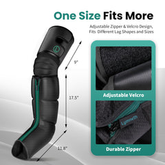 Lymneth leg massager carrying bag makes storage and travel convenient.
