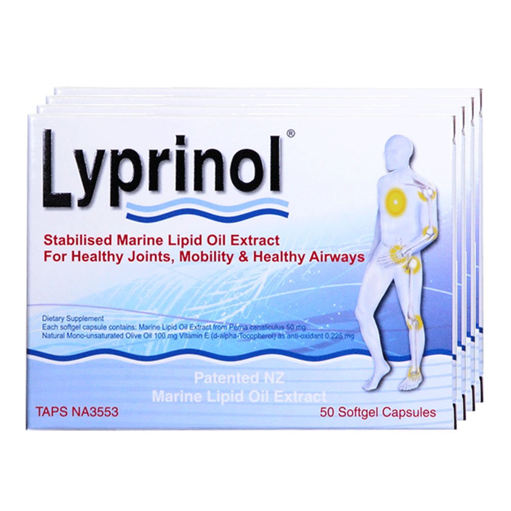 Lyprinol PCSO-524 box packaging displayed on a shelf
