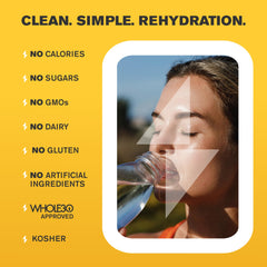 LyteLine Lyteshow mixing with water demonstrates simple zero-calorie hydration